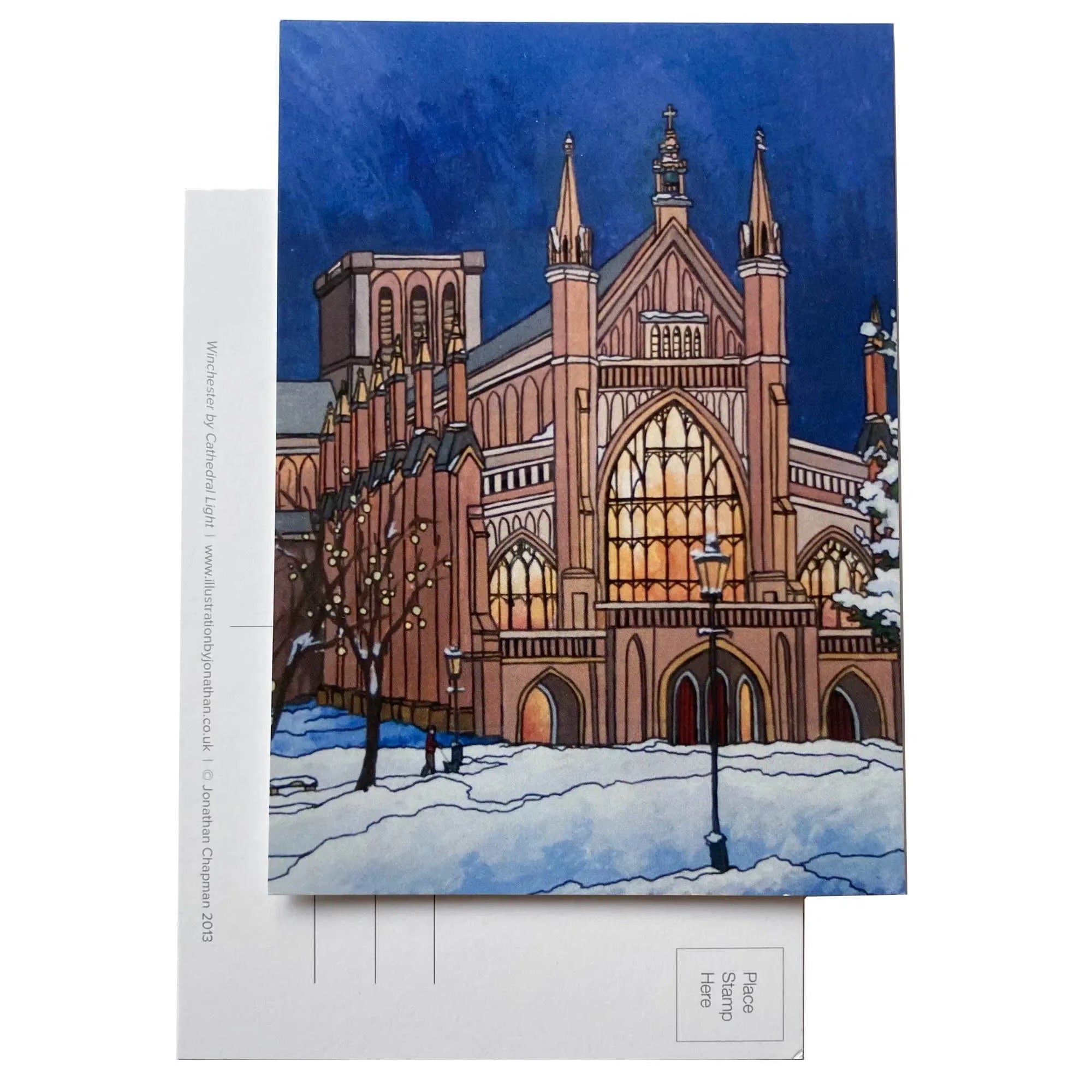 Winchester Cathedral Christmas Postcard