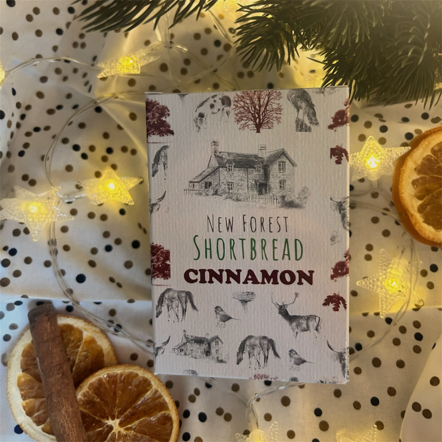Cinnamon New Forest Shortbread Box