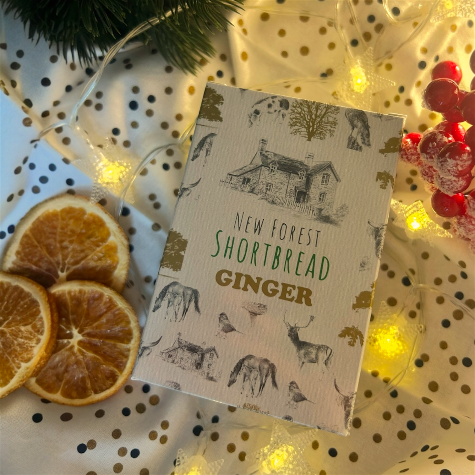 Ginger New Forest Shortbread Box