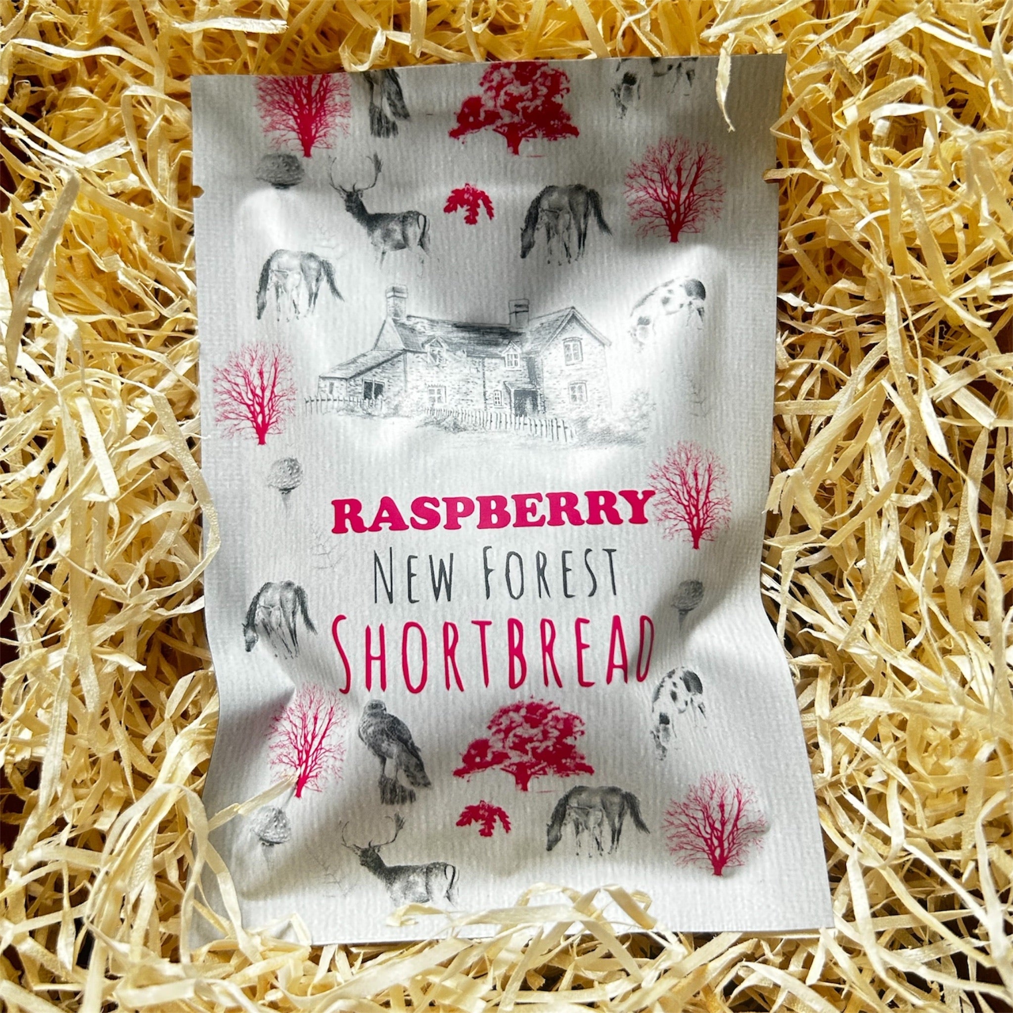 New Forest Shortbread Raspberry Flavour Snack Pack